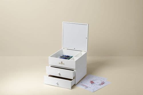 DMC White Modular Storage Box with 70 Threads