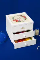 DMC White Modular Storage Box with 70 Threads