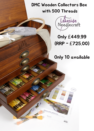 DMC Wooden Collectors Box with 500 Threads