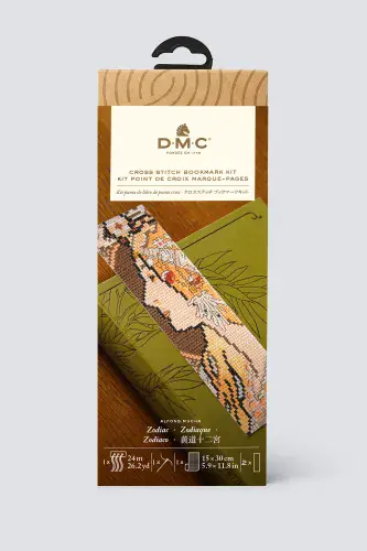 DMC Zodiac Bookmark cross stitch kit