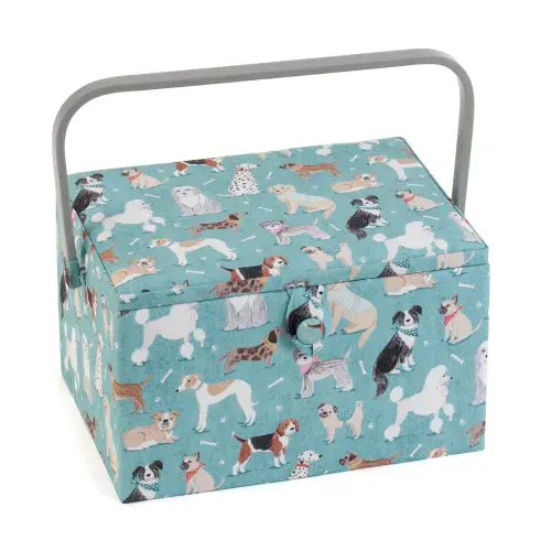 Dogs Large Sewing Box