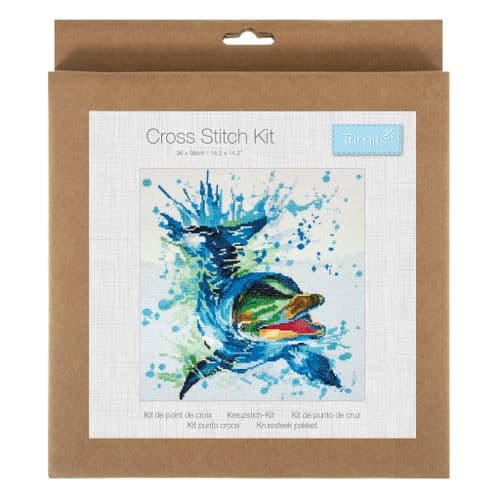 Dolphin cross stitch kit