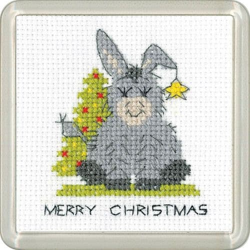 Donkey Christmas Tree Coaster Kit cross stitch kit