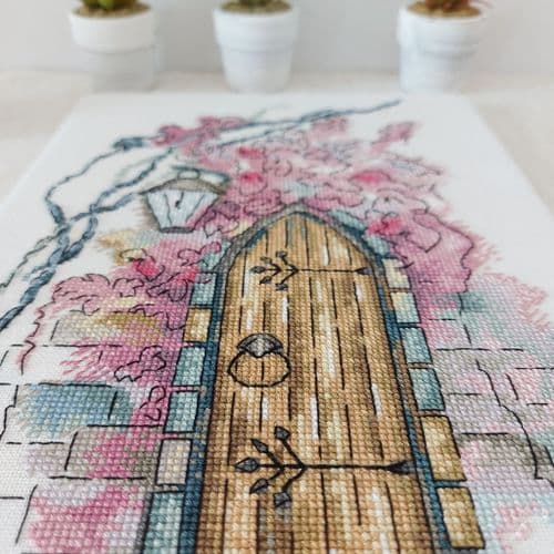Door cross stitch chart by Artmishka Cross Stitch