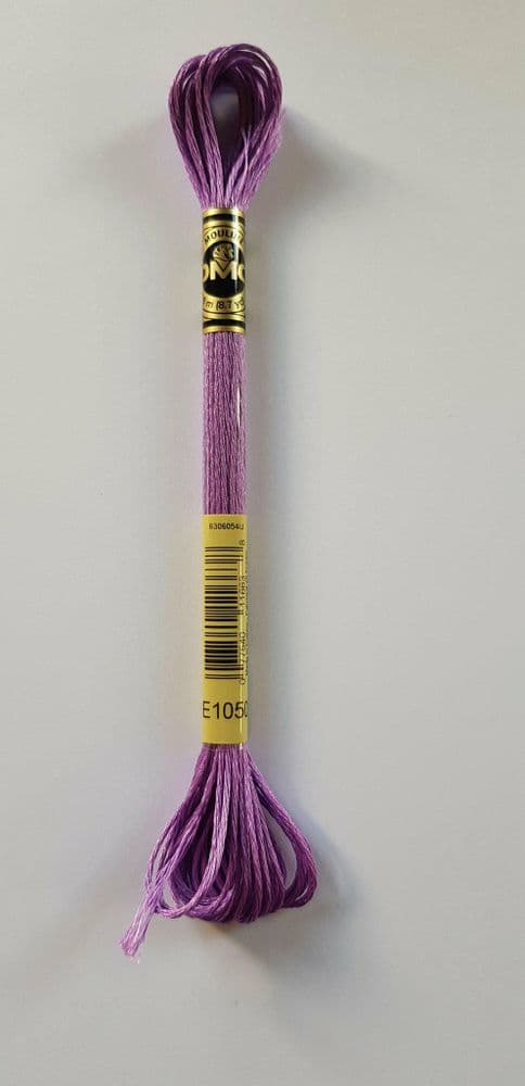 Florescent Thread E1050 - DMC Light Effect Fluorescent Luminous Lavender thread