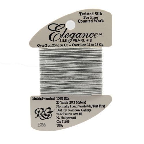 E855 Blue Blush Elegance Silk Pearl #8