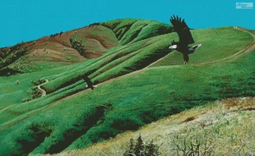 Eagles at Little Mountain by Artecy printed cross stitch chart