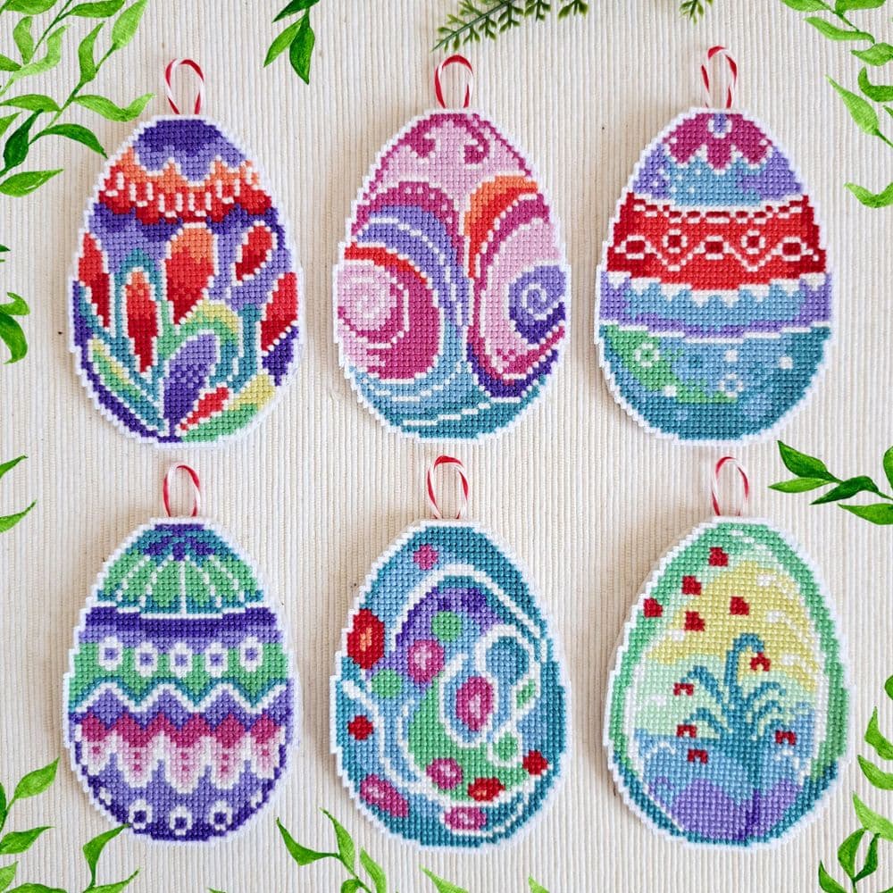 Easter Eggs cross stitch chart by Artmishka Cross Stitch