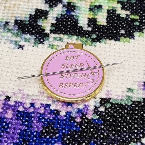 Eat Sleep Repeat Needle Minder from Meloca Designs