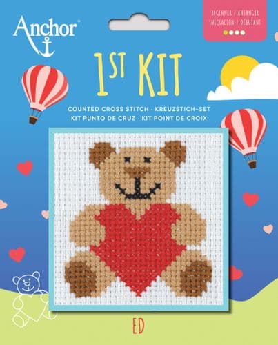 Ed 1st Kit Counted Cross Stitch Kit by Anchor