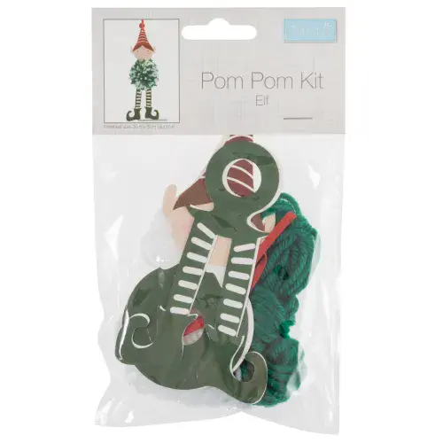 Elf Pom Pom Decoration Kit