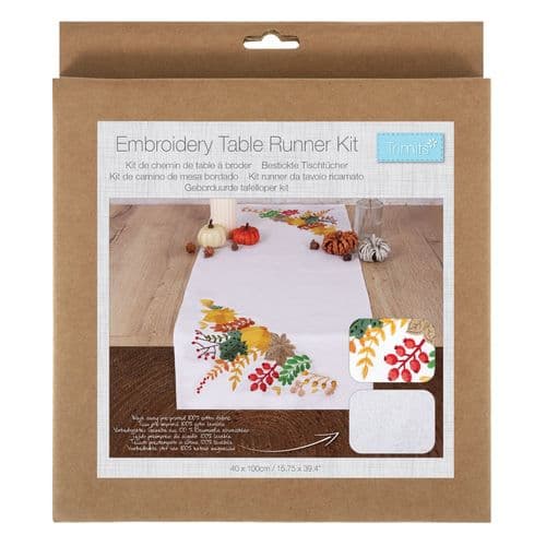 Embroidery Kit: Table Runner: Autumnal Harvest