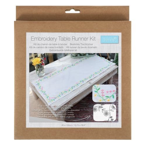 Embroidery Kit: Table Runner: Daisy Chain