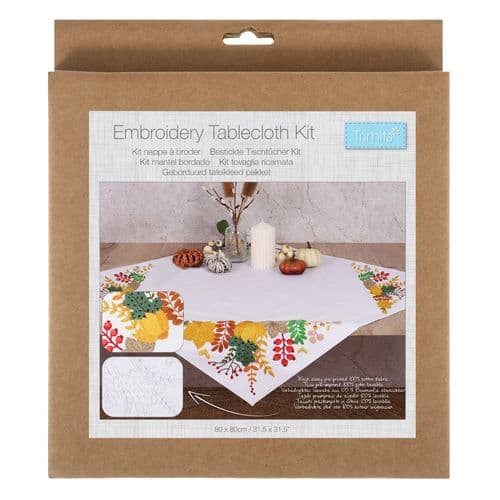 Embroidery Kit: Tablecloth: Autumnal Harvest