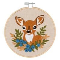 Embroidery Kit with Hoop: Deer
