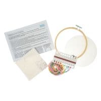 Embroidery Kit with Hoop: Floral Cat