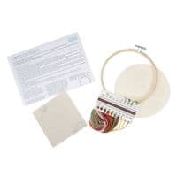 Embroidery Kit with Hoop: Floral Shelf