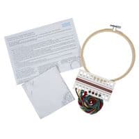 Embroidery Kit with Hoop: Holly Berry Bauble
