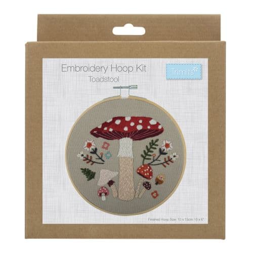 Embroidery Kit with Hoop: Toadstool