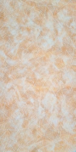 Fabric Flair Cobweb Orange evenweave