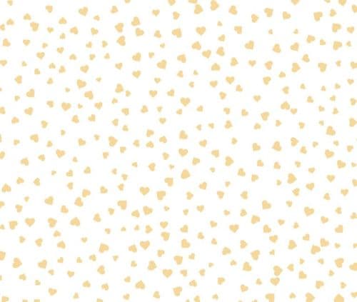Fabric Flair Polka Hearts Gold aida
