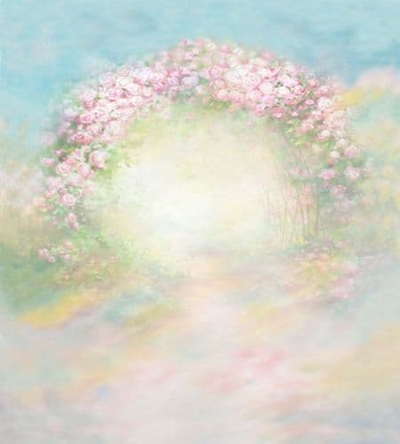 Fabric Flair Rose Arch aida 50x45cm