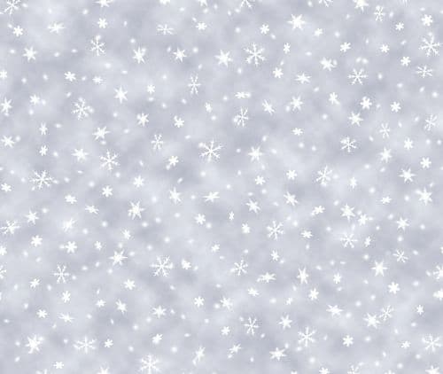 Fabric Flair Snowfall Grey evenweave