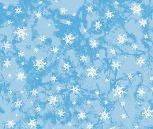 Fabric Flair Snowflakes on Blue aida
