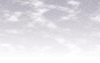 Fabric Flair Snowy Days - Grey Landscape