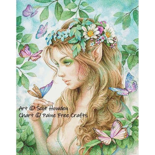 Fae by Paine Free Crafts printed cross stitch chart