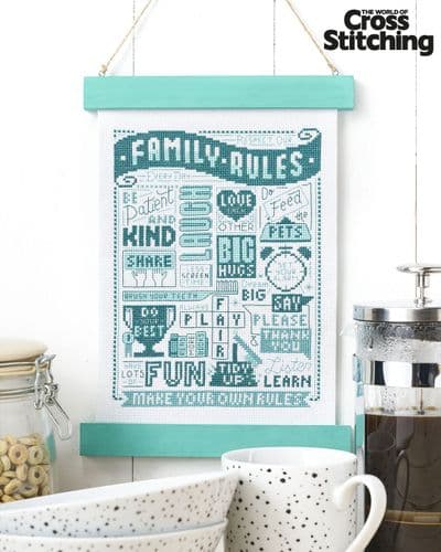 Family Rules Sampler WOXS Issue 362 project pack