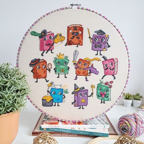 Favourite Book cross stitch chart by Artmishka Cross Stitch