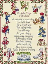 Faye Whittaker 12 Days of Christmas cross stitch kit