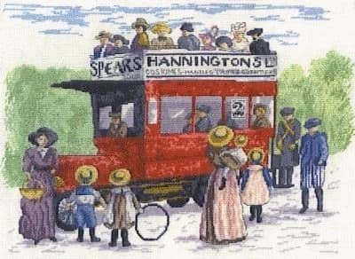 Faye Whittaker Bus in the Park cross stitch kit