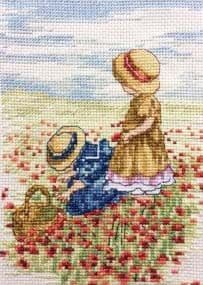 Faye Whittaker Poppy Fields cross stitch kit
