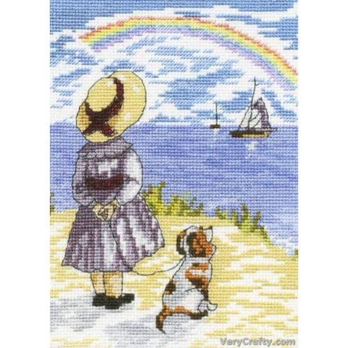 Faye Whittaker Rainbows cross stitch kit