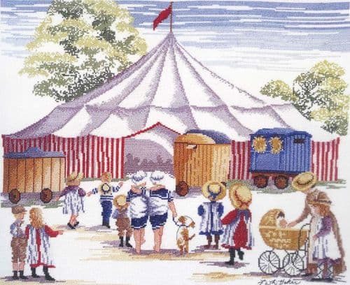 Faye Whittaker The Circus Comes to Town cross stitch kit