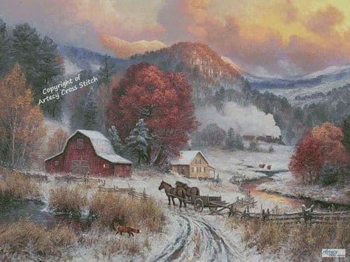 Fence Mending (Large) by Artecy printed cross stitch chart