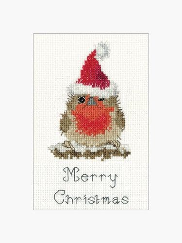 Festive Rufus Card cross stitch kit