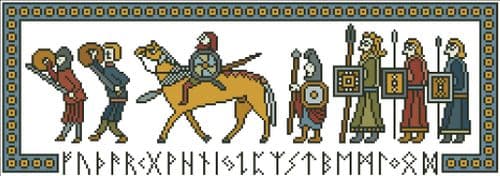 Fierce Warriors by Arelate Studio cross stitch chart