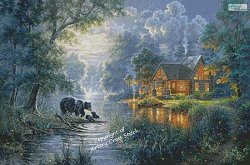 Firefly Cove by Artecy printed cross stitch chart