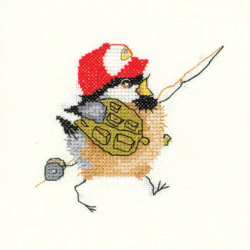 Fisherman Chick cross stitch chart - Valerie Pfeiffer