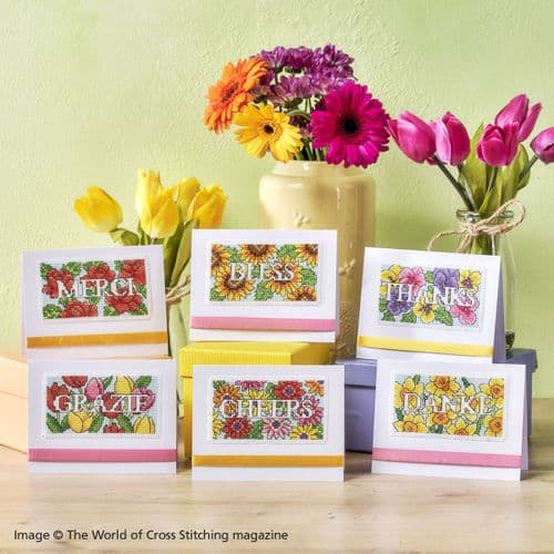 Floral Assisi Cards Express Thanks WOXS Issue 354 project pack
