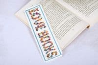 Floral Books Bookmark cross stitch kit