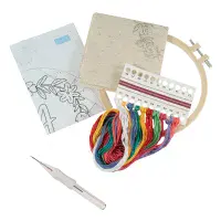 Floral Monogram Punch Needle Kit - Floss and Hoop