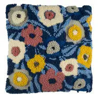 Floral Punch Needle Cushion