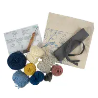 Floral Punch Needle Cushion