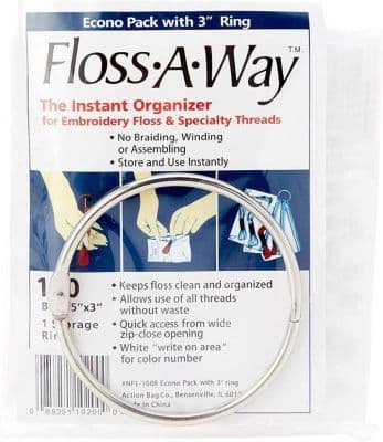 Floss-a-Way bags with snap ring - 100 pack