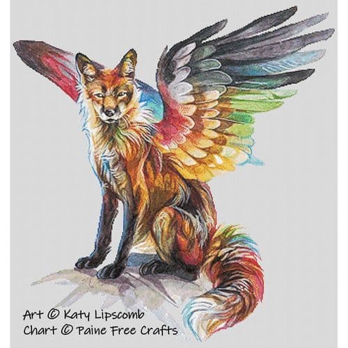 Flying Fox by Paine Free Crafts printed cross stitch chart