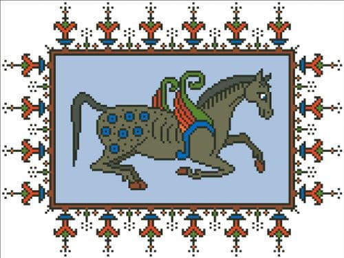 Flying Horse by Arelate Studio cross stitch chart